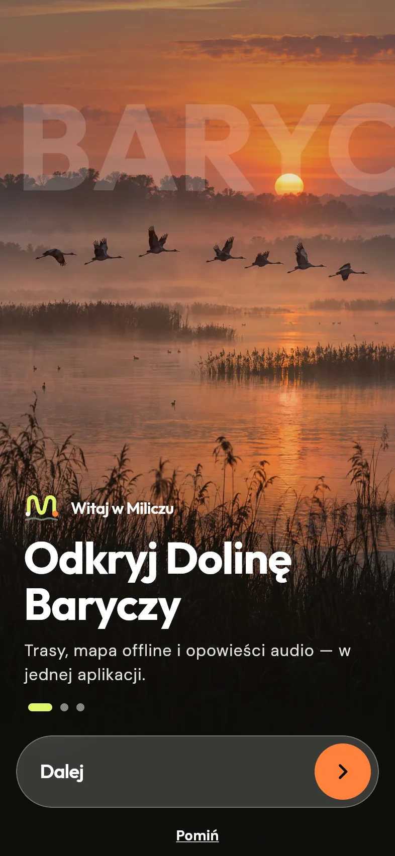 Ekran powitalny